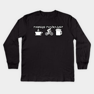 Things To Do List - Bicycler Kids Long Sleeve T-Shirt